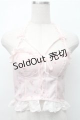 Bon21Hiz / カップ付きレースビスチェ  ピンク S-25-11-07-015-LO-BL-HR-ZS