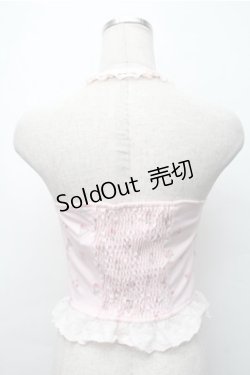 画像2: Bon21Hiz / カップ付きレースビスチェ  ピンク S-25-11-07-015-LO-BL-HR-ZS