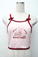 Jnorii（Bobon21） / ショート丈プリントキャミソール  ピンク S-25-11-07-016-LO-TO-HR-ZS