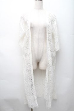 画像1: axes femme / ロング丈レースガウン  白 S-25-11-07-018-AX-TO-HR-ZS