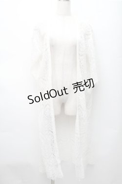 画像1: axes femme / ロング丈レースガウン  白 S-25-11-07-018-AX-TO-HR-ZS