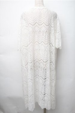 画像2: axes femme / ロング丈レースガウン  白 S-25-11-07-018-AX-TO-HR-ZS