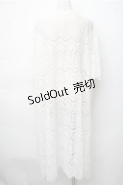 画像2: axes femme / ロング丈レースガウン  白 S-25-11-07-018-AX-TO-HR-ZS