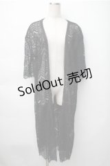axes femme / ロング丈レースガウン  黒 S-25-11-07-019-AX-TO-HR-ZS