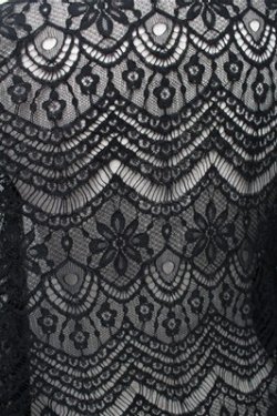 画像3: axes femme / ロング丈レースガウン  黒 S-25-11-07-019-AX-TO-HR-ZS