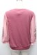 画像2: axes femme / 花刺繍チュール袖七分袖プルオーバー  ピンク S-25-11-07-022-AX-TO-HR-ZS (2)