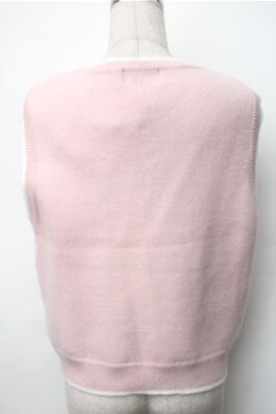 画像2: Lolime by mellfy memory / daydream strawberry ニットベスト  ピンク S-25-11-07-023-LO-BL-HR-ZS