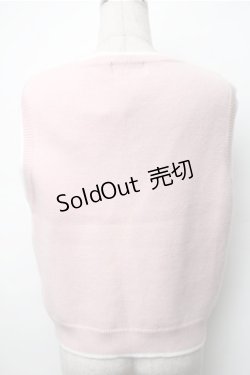 画像2: Lolime by mellfy memory / daydream strawberry ニットベスト  ピンク S-25-11-07-023-LO-BL-HR-ZS