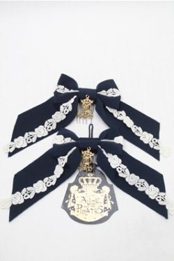 画像1: ALICE and the PIRATES / A/Pゆらゆらリボンコーム  紺 S-25-11-07-003-PA-AC-AS-ZS