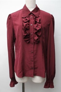 画像1: NO.S PROJECT / 二次元と運命が交差するブラウス  ワイン S-25-11-07-025-LO-BL-AS-ZS