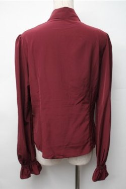 画像2: NO.S PROJECT / 二次元と運命が交差するブラウス  ワイン S-25-11-07-025-LO-BL-AS-ZS