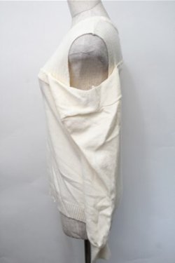 画像3: axes femme / レイヤード風ニット  アイボリー S-25-11-07-027-AX-TO-HR-ZS