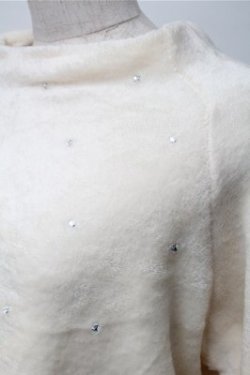 画像3: axes femme POETIQUE / ラインストーンファートップス  キナリ S-25-11-07-028-AX-BL-HR-ZS