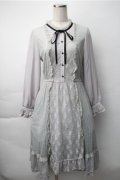 axes femme / イレヘムレースワンピース  グレー S-25-11-07-030-AX-OP-HR-ZS
