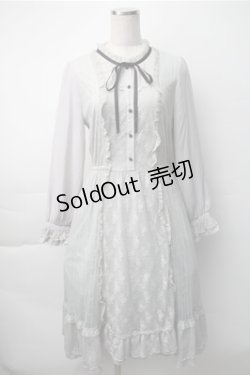 画像1: axes femme / イレヘムレースワンピース  グレー S-25-11-07-030-AX-OP-HR-ZS