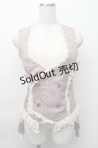 STEAM / ジャガードフリルベスト  オフ S-25-11-09-034-HN-TO-AS-ZS