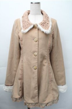 画像1: LIZ LISA / ラビットファーコート  ブラウン S-25-11-09-038-LO-CO-AS-ZS