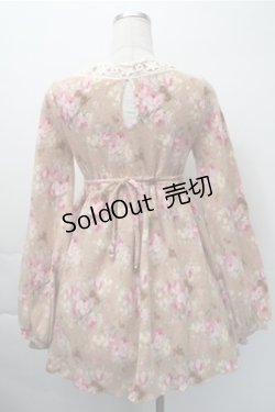 画像2: LIZ LISA / フリース花柄ワンピース  ブラウン S-25-11-09-040-LO-OP-AS-ZS