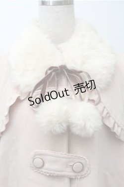 画像3: Ank Rouge / ファー襟ケープコート  ピンク S-25-11-09-041-CA-CO-AS-ZS