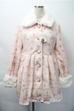 画像1: LIZ LISA / 花柄コート  ピンク S-25-11-09-042-LO-CO-AS-ZS