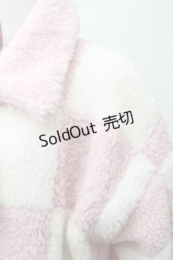 画像3: Candy Stripper / ボアジャケット  ピンクｘオフ S-25-11-09-043-PU-JA-AS-ZS