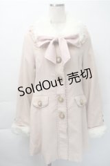 LIZ　LISA / ファー襟コート  ピンク S-25-11-09-044-LO-OP-AS-ZS