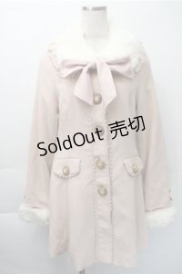 LIZ　LISA / ファー襟コート  ピンク S-25-11-09-044-LO-OP-AS-ZS