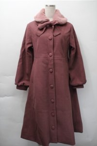 m petit by misako / AM*リボンコート  ピンク S-25-11-09-045-LO-JA-HR-ZS