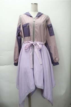 画像1: Favorite / シフォンレイヤードのオフショルダーパステルMA-1  ラベンダーｘピンク S-25-11-09-046-LO-JA-HR-ZS