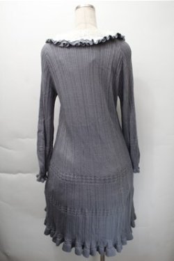 画像2: axes femme / ローズレースニットワンピース  ブルー S-25-11-09-047-AX-OP-AS-ZS