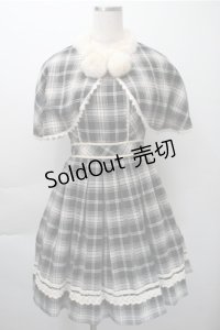 Secret Honey / ケープ付きジャンパースカート  黒 S-25-11-09-048-CA-OP-AS-ZS