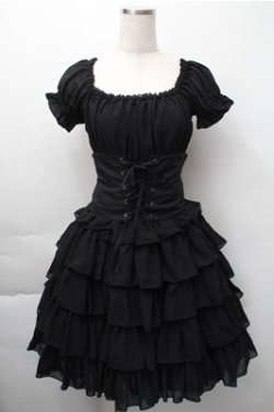 画像1: ATELIER PIERROT / オフショルダーシャーリングワンピース  黒 S-25-11-09-049-EL-OP-AS-ZS