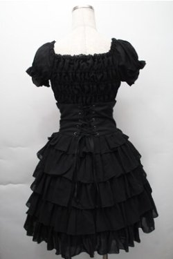 画像2: ATELIER PIERROT / オフショルダーシャーリングワンピース  黒 S-25-11-09-049-EL-OP-AS-ZS