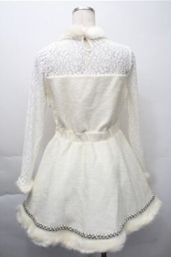 画像2: Swankiss / 裾ファーワンピース  オフ S-25-11-09-051-CA-OP-AS-ZS