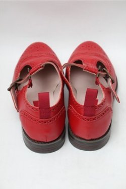 画像3: PINK HOUSE / Tストラップウイングチップシューズ S 赤 S-25-11-09-005-LO-SH-AS-ZS