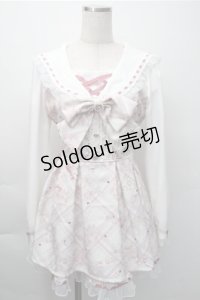 LIZ LISA / sewing bear柄セットアップ 0 ピンク S-25-11-09-053-LO-TO-HR-ZS