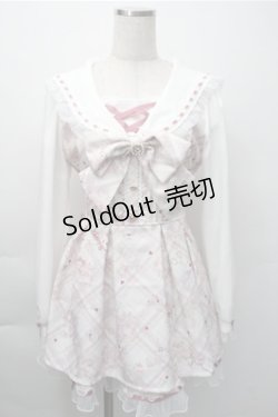 画像1: LIZ LISA / sewing bear柄セットアップ 0 ピンク S-25-11-09-053-LO-TO-HR-ZS