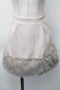evelyn / 裾ファースカート  ピンクグレー S-25-11-09-054-LO-SK-AS-ZS