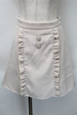 画像1: An MILLE / フリルスカート  ピンクベージュ S-25-11-09-055-EL-SK-AS-ZS