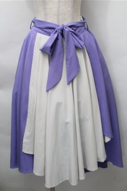 画像1: axes femme / イレヘムスカート  ラベンダーｘオフ S-25-11-09-056-AX-TO-AS-ZS