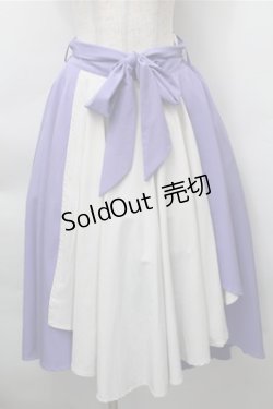 画像1: axes femme / イレヘムスカート  ラベンダーｘオフ S-25-11-09-056-AX-TO-AS-ZS