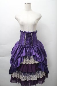 ATELIER PIERROT / “Eleanor”コルセットスカート  紫 S-25-11-09-057-EL-SK-AS-ZS
