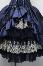 画像3: ATELIER PIERROT / “Eleanor”コルセットスカート  紺 S-25-11-09-058-EL-SK-AS-ZS (3)
