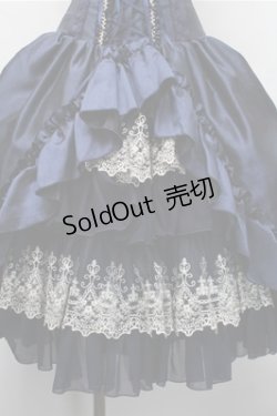 画像3: ATELIER PIERROT / “Eleanor”コルセットスカート  紺 S-25-11-09-058-EL-SK-AS-ZS