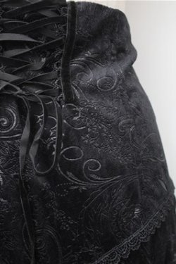 画像3: PUNK RAVE / ベロアスカート  黒 S-25-11-09-059-PU-SK-AS-ZS