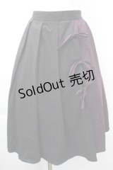 axes femme POETIQUE / 配色プリーツスカート  黒 S-25-11-09-060-AX-SK-AS-ZS