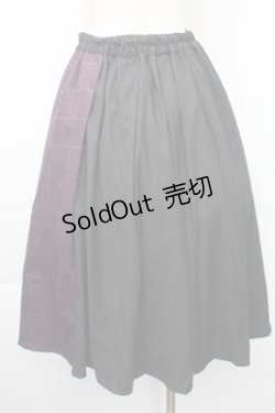 画像2: axes femme POETIQUE / 配色プリーツスカート  黒 S-25-11-09-060-AX-SK-AS-ZS