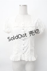 Ozz oneste / レース切替ブラウス  オフ S-25-11-09-018-OO-BL-AS-ZS