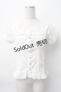 画像1: Ozz oneste / レース切替ブラウス  オフ S-25-11-09-018-OO-BL-AS-ZS