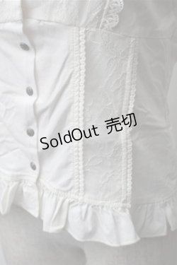 画像4: Ozz oneste / レース切替ブラウス  オフ S-25-11-09-018-OO-BL-AS-ZS